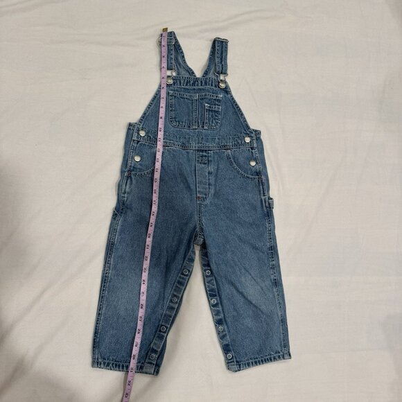 3/$30 📦 Vintage 1999 Size 3T - 4T Classic Baby Gap Overalls Carpenter Blue Denim - Picture 9 of 12